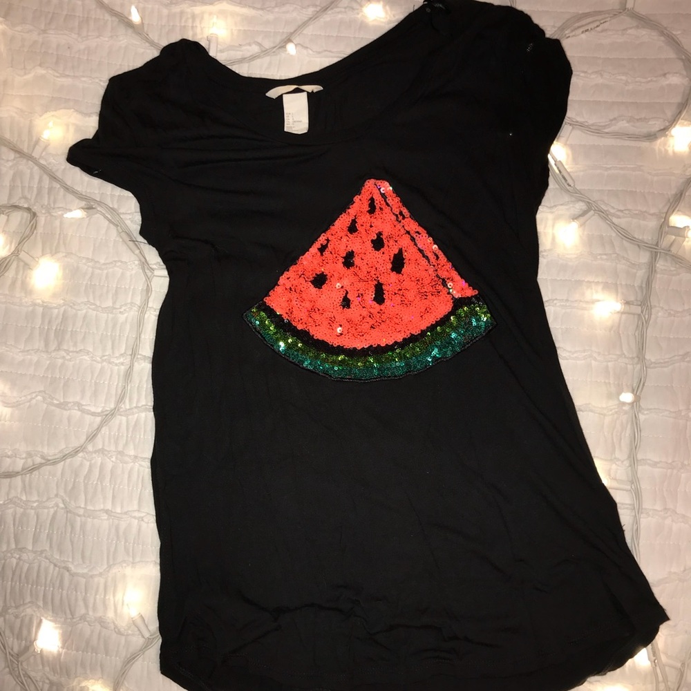 ♡sequin watermelon tee ♡
